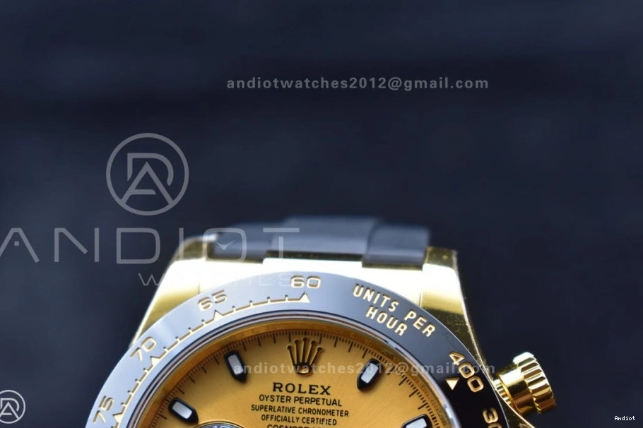 on YG Daytona BTF SA Edition Rubber Oysterflex 766 Dial Best 1:1 Black Original 116518 Strap 0825